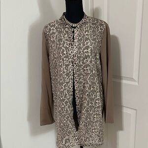 NWOT Chico's Size 2 (regular size L) Leopard Print Jacket